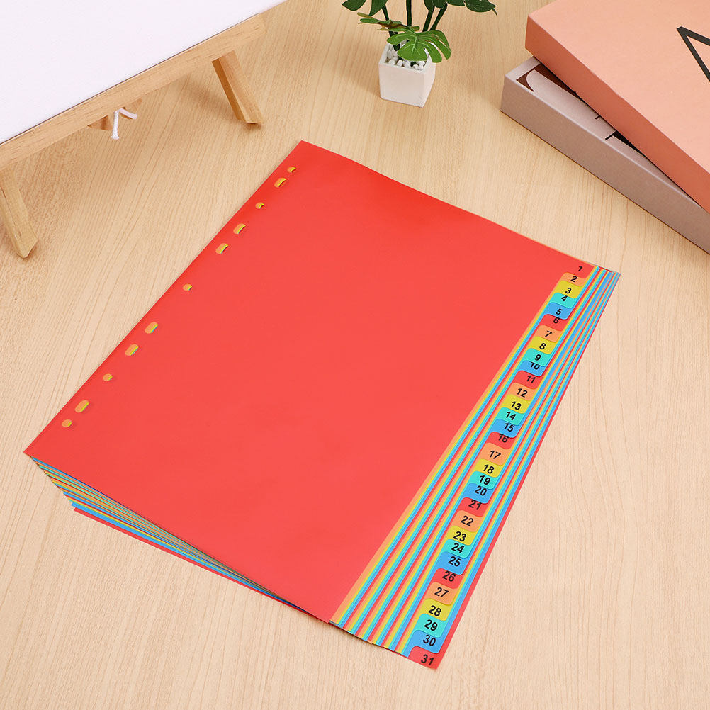 Tab Divider A4 - 2 zestawy plastikowych segregatorów indeksowych A4