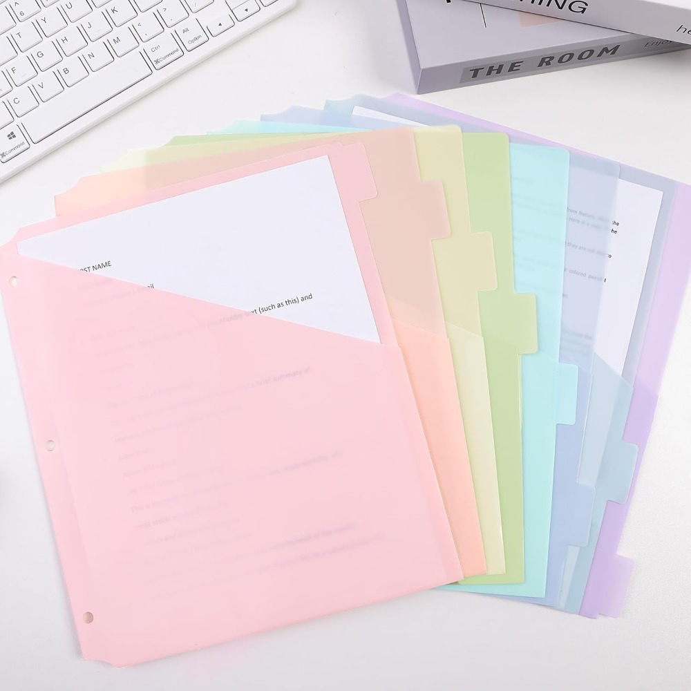 8 szt. przekładek do segregato – Tab Divider A4 recenzja i cena